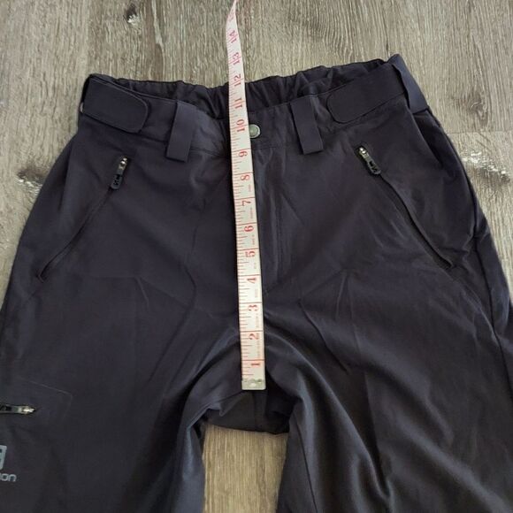 Salomon Clima Wind Adjustable Waist Nylon Capris Pants Stretch Womens Sz US 32 - Picture 5 of 7